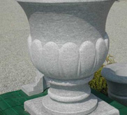 vaso portafiori in pietra